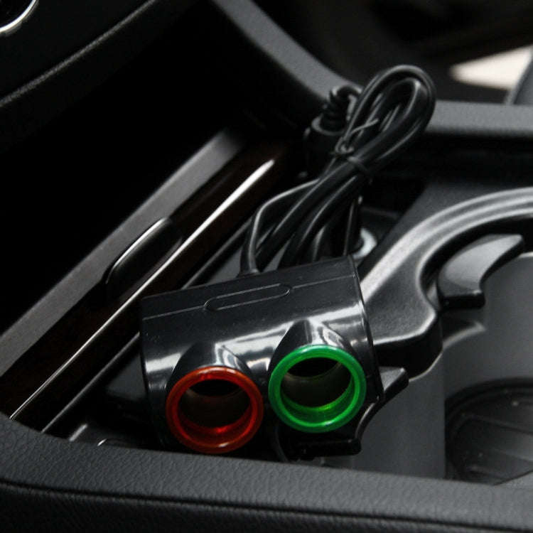Olesson Streamlined Design 1.2A USB Car Cigarette Lighter Socket Car Charger with Color LED Light