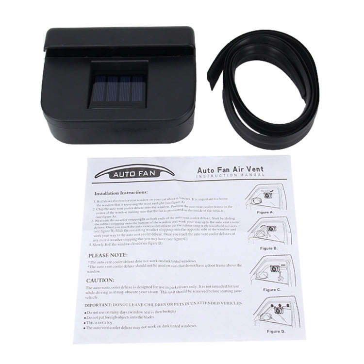 Solar Car Windshield Automatic Cooling Fan Car Cooling Fan Air Vent Auto Fan Solar Car Auto Cool ...