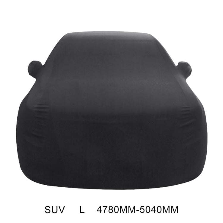 Anti-Dust Anti-UV Heat-insulating Elastic Force Cotton Car Cover for SUV, Size: L, 4.78m~5.04m(Bl...