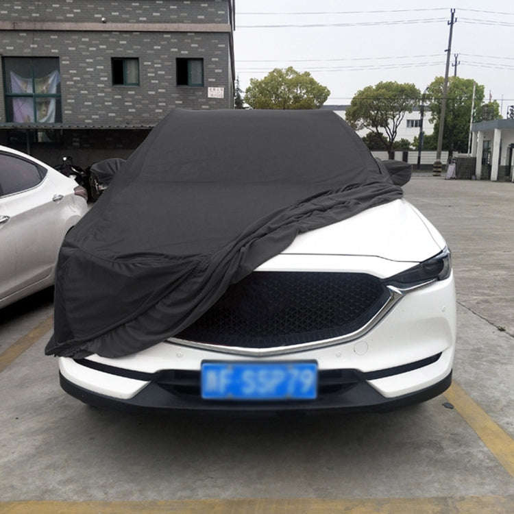 Anti-Dust Anti-UV Heat-insulating Elastic Force Cotton Car Cover for SUV, Size: L, 4.78m~5.04m(Bl...