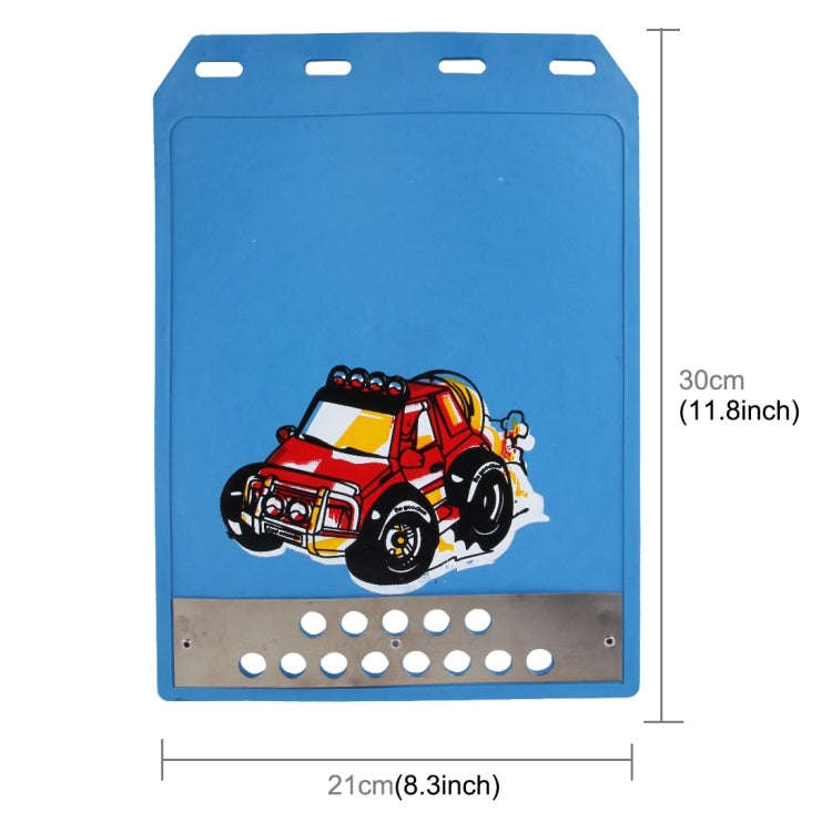 2 PCS WS-003 Premium Heavy Duty Molded Splash Mud Flaps Auto Front and Rear Guards, Small Size, R...