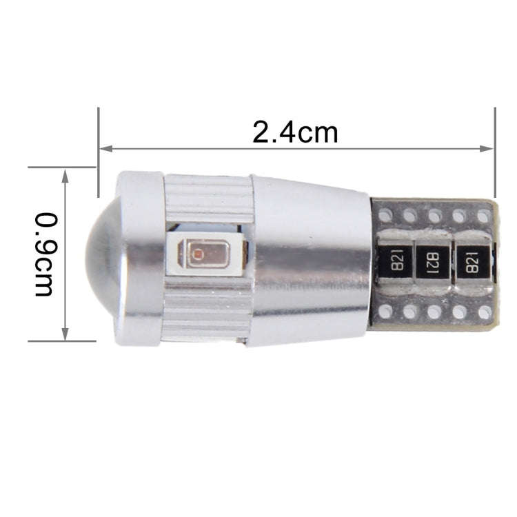 2 PCS T10 3W 6 SMD-5630 LEDs Error-Free Canbus Car Clearance Lights Lamp, DC 12V(Red Light)