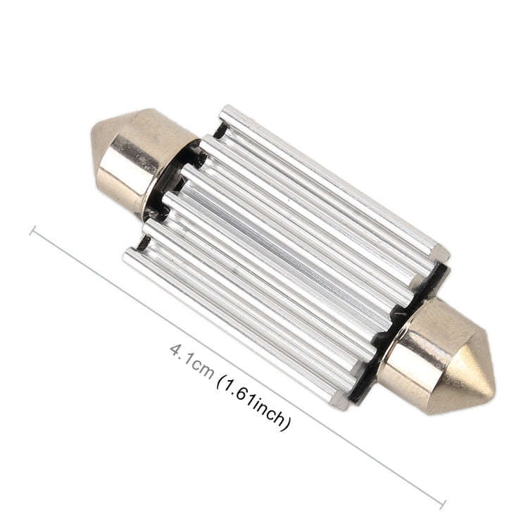 10 PCS 41mm DC12V / 2W / 7000K / 80LM 8LEDs SMD-5050 Car Reading Lamp(White Light)
