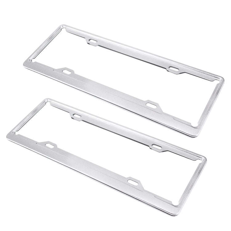2 PCS Car License Plate Aerospace Aluminum Bracket Frame Holder Stand Mount, Size: 440mm x 140mm(...