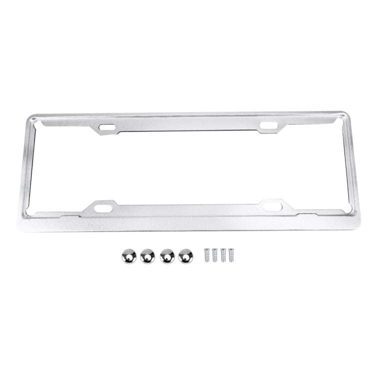 2 PCS Car License Plate Aerospace Aluminum Bracket Frame Holder Stand Mount, Size: 440mm x 140mm(...