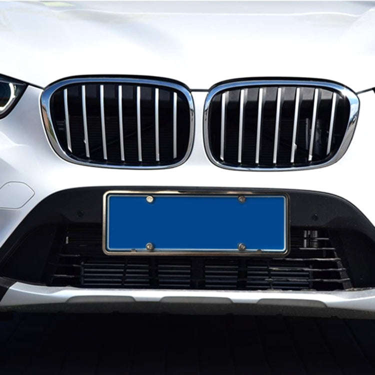 2 PCS Car License Plate Aerospace Aluminum Bracket Frame Holder Stand Mount, Size: 440mm x 140mm(...