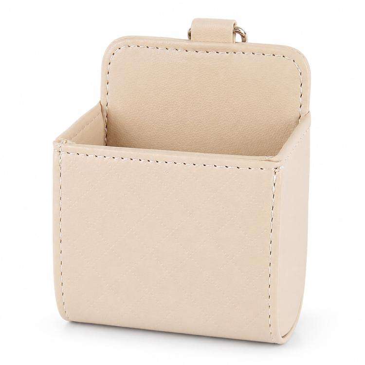 Car Air Vent Mobile Cellphone Pocket Bag Pouch Box Storage Organizer Carrying Case(Khaki)