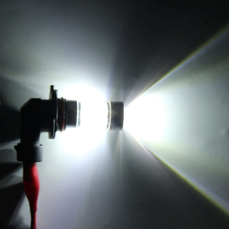 2 PCS 9006 350 LM 6000K 30W White Light 6 LED Car Fog Light Bulb, DC 12V