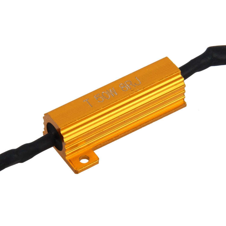 2 PCS H7 Car Canbus Error Canceller Decoder Load Resistor LED 50W 8 Ohm No Blinking Decoder Heat ...