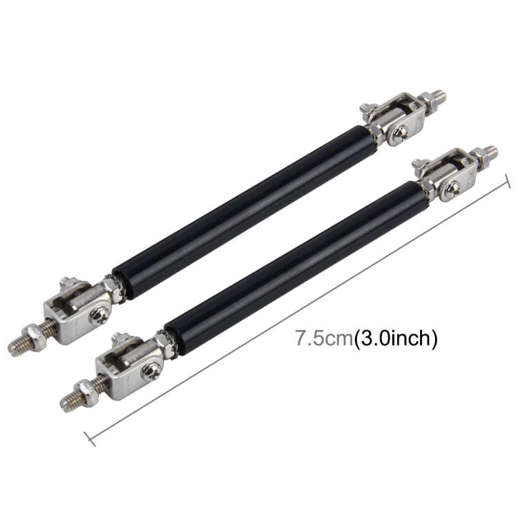 2 PCS Car Modification Large Surrounded By The Rod Telescopic Lever Front and Rear Bars Fixed Fro...