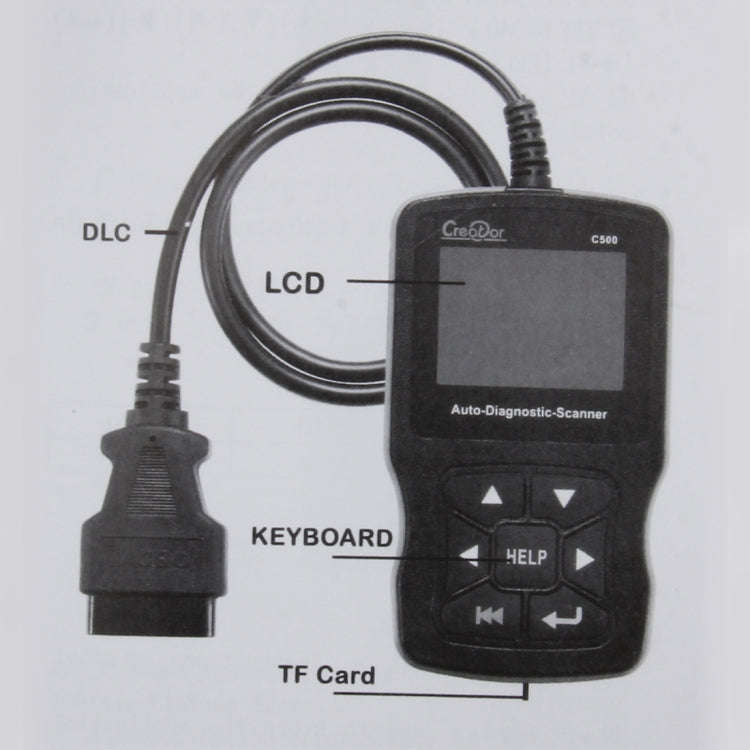 C500 Code Scanner 320*240 Pixel Display Car Scanner  Fault Code Reader Scanner Update Online Auto...