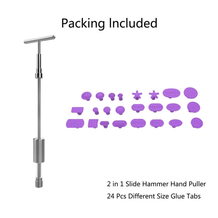 Auto Repair Body Tool Kit PDR Dent Paintless Repair Tools Dent Puller Slide Hammer Reverse Hammer...