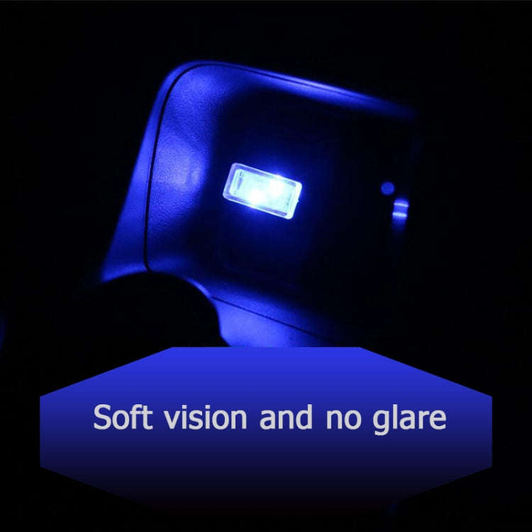 Universal PC Car USB LED Atmosphere Lights Emergency Lighting Decorative Lamp(Ice Blue Light)