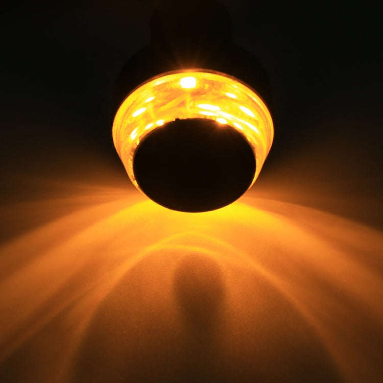 Pair Motorcycle Turn Double Light Grip Bar Plug Strobe Side Marker End LED Handlebar Lamp, Yellow...