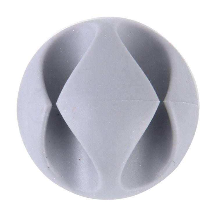 5 PCS Double Hole Cable Clips, Cable Management System and Cord Organizer Solution(Grey)