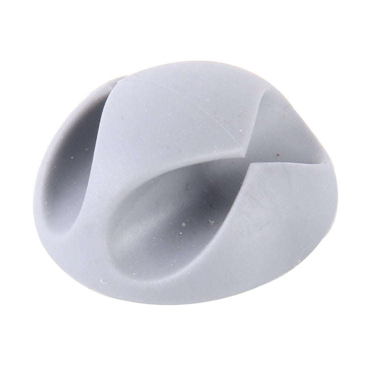 5 PCS Double Hole Cable Clips, Cable Management System and Cord Organizer Solution(Grey)