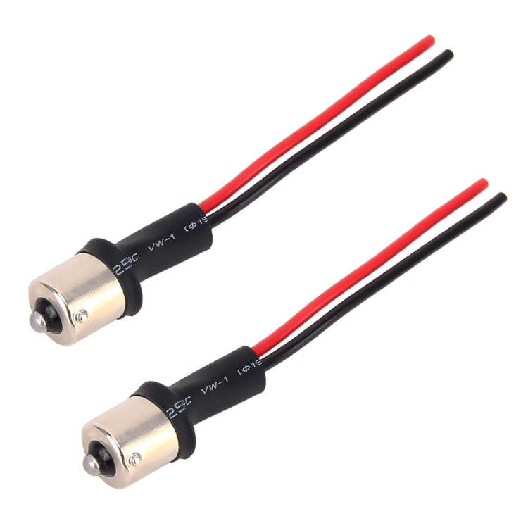 1 Pair 1156 / BA15S Bulb Holder Base Male Socket with Wire