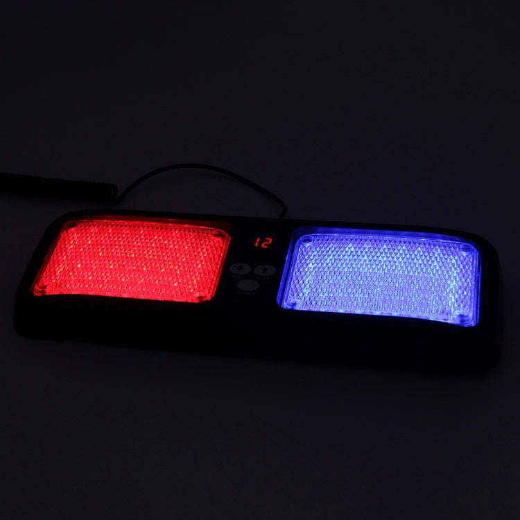 High qulaity DC 12V,9W LED Waterproof Car Sunshade Red Light And Blue Light Warning Lights Strobe...