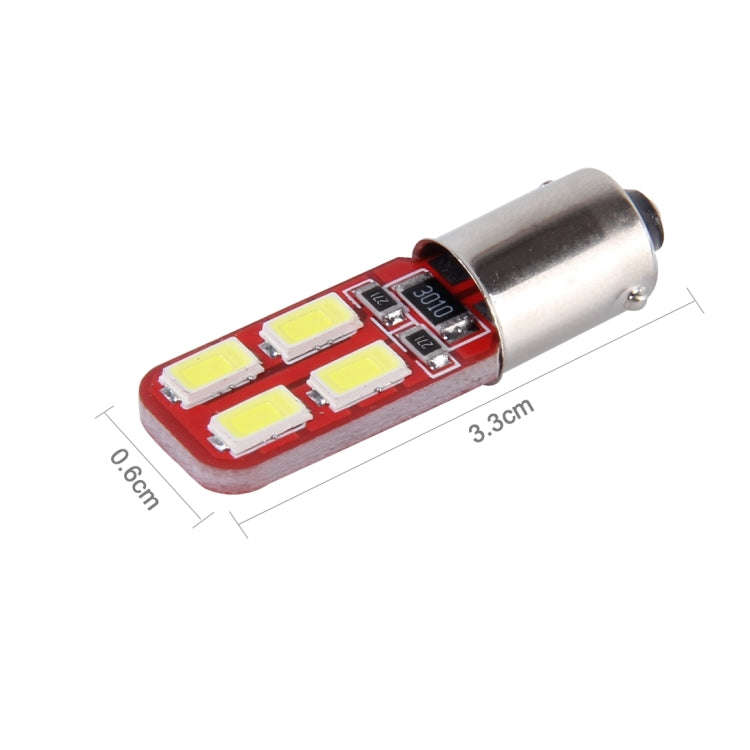 10 PCS BA9S 3W 200lm 6000K 8 SMD-5730 LEDs Car Clearance Light Lamp, DC 12V(White Light)