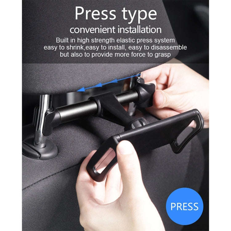 p-01 Auto Car Seatback Tablet PC / Mobilephone Holder (Black)