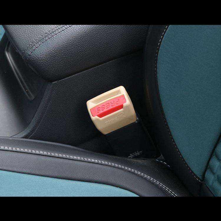 2 PCS RS-01 Universal Car Seat Belt Extension Buckle (Khaki)