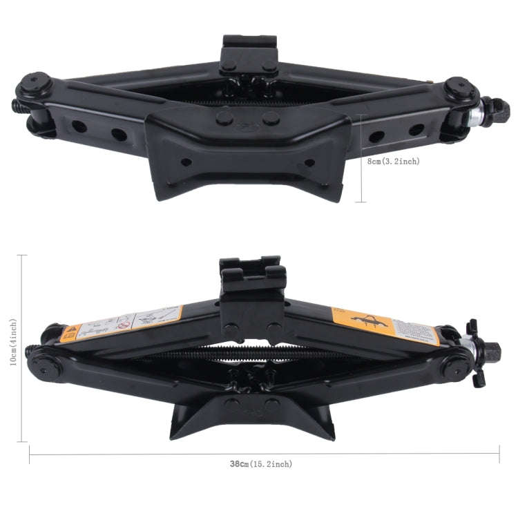 Upright ST-103D Heavy Duty Stabilizer Scissor Jack with Handle Lift Levelers 2000 Pound (1 Ton) C...