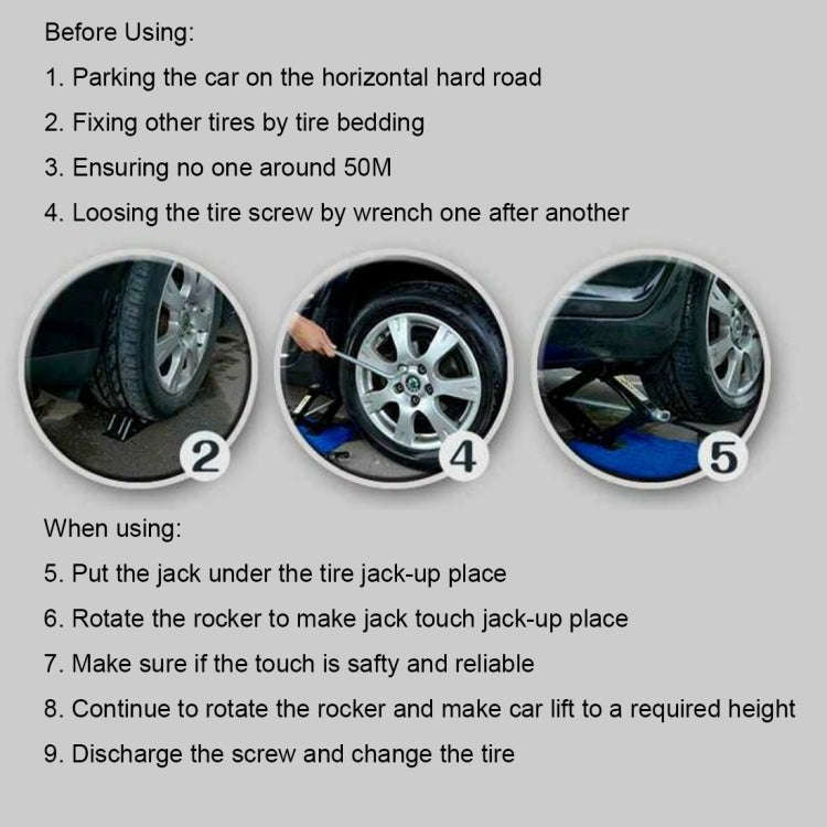 Upright ST-103D Heavy Duty Stabilizer Scissor Jack with Handle Lift Levelers 2000 Pound (1 Ton) C...