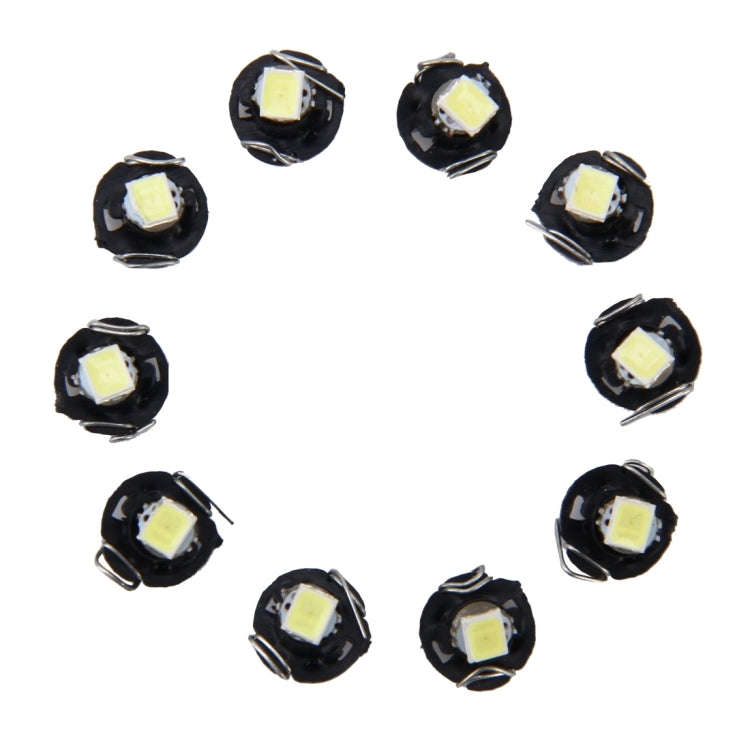 10 PCS 0.5W T3 Instrument Panel LED Light Dashboard Indicator Lamp Bulb(White Light)