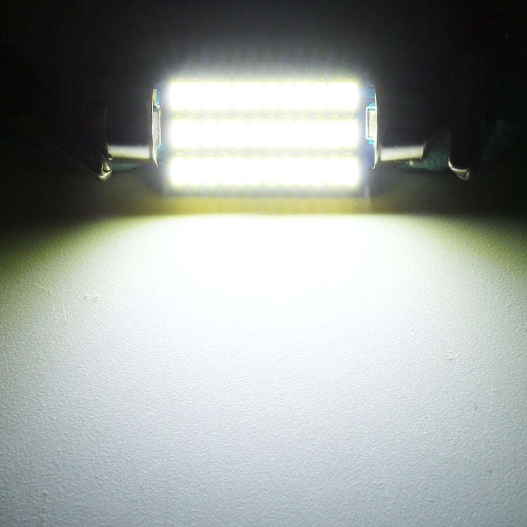 2 PCS 36mm DC12V / 1.5W / 6000K / 100LM 30LEDs SMD-3014 Car License Plate Light / Dome Light, wit...