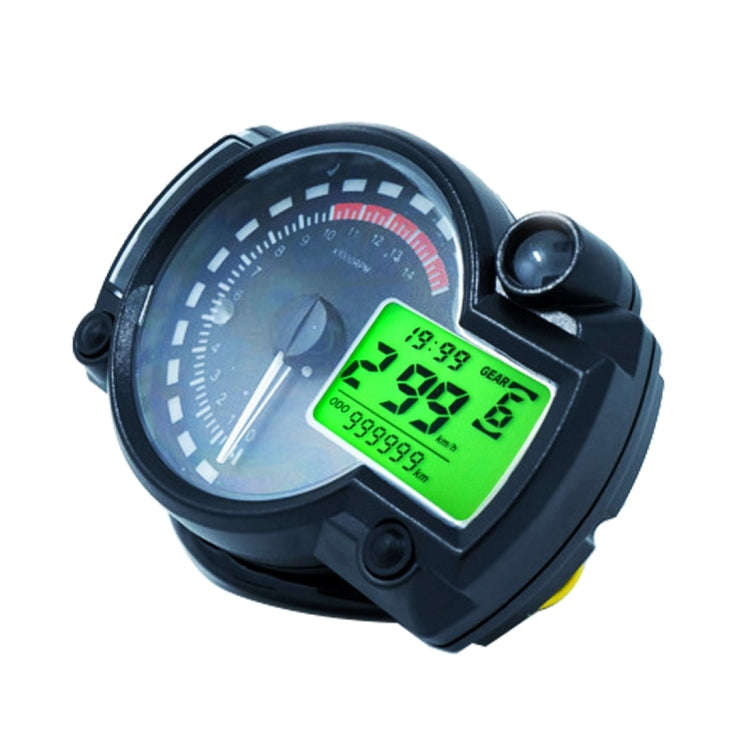 Universal Multi-functional Motorcycle Rotating Speed Mileage Gear Water Temperature Clock Meter G...