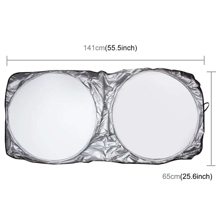 6 in 1 Summer Accessories Coated Silver Car Sun Shade Cloth Set