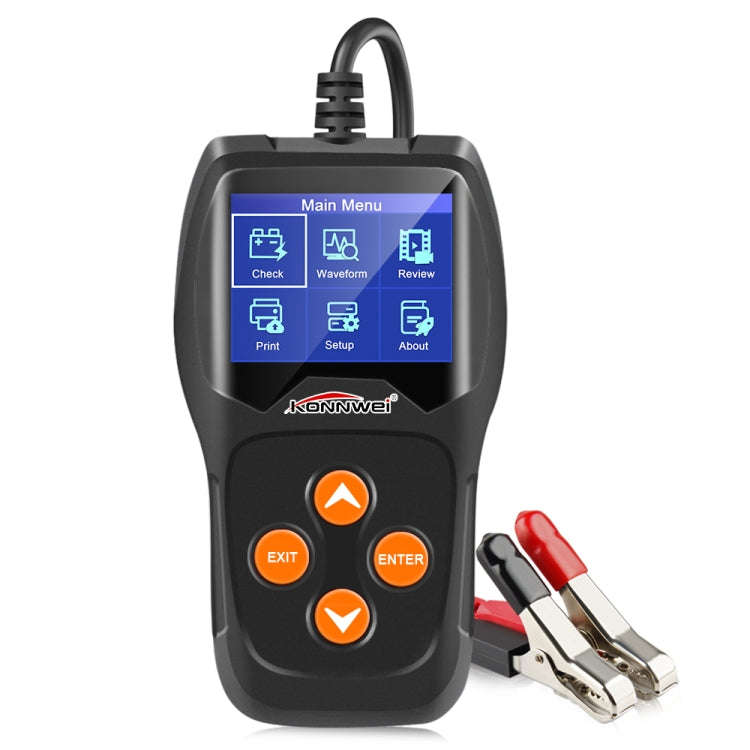 KONNWEI KW600 Auto Battery Analyzer 100 to 2000CCA Car Tester 12V 2.4 inch Digital Color Screen C...