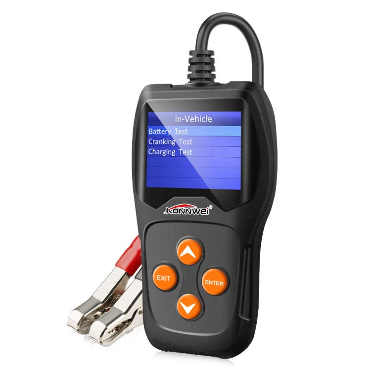 KONNWEI KW600 Auto Battery Analyzer 100 to 2000CCA Car Tester 12V 2.4 inch Digital Color Screen C...