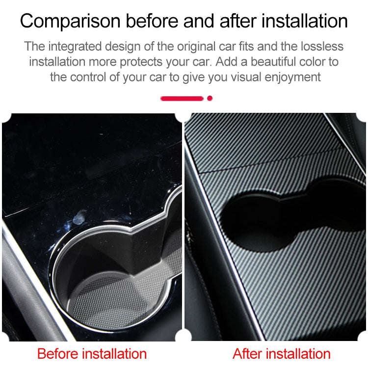 Car Central Control Panel Film Scratch-proof PVC Decorative Sticker for Tesla Model 3 before 2021...