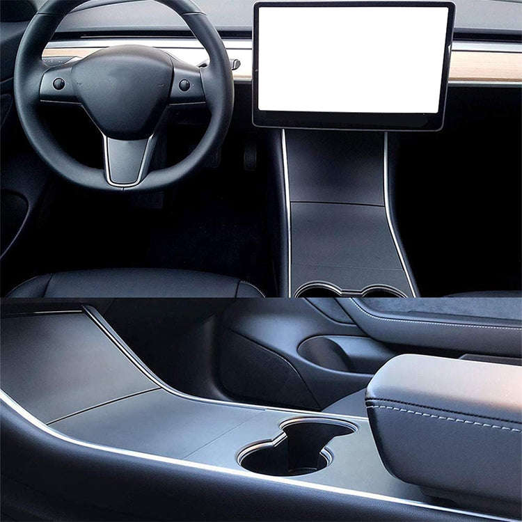Car Central Control Panel Film Scratch-proof PVC Decorative Sticker for Tesla Model 3 before 2021...