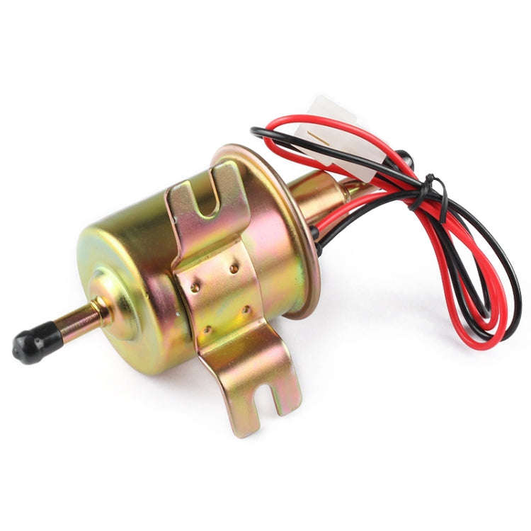 HEP-02A Universal Car 12V Fuel Pump Inline Low Pressure Electric Fuel Pump (Silver)