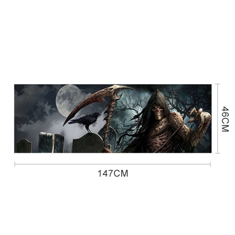 Scythe Death Pattern Horror Series Car Rear Window Decorative Sticker, Size: 147 x 46cm