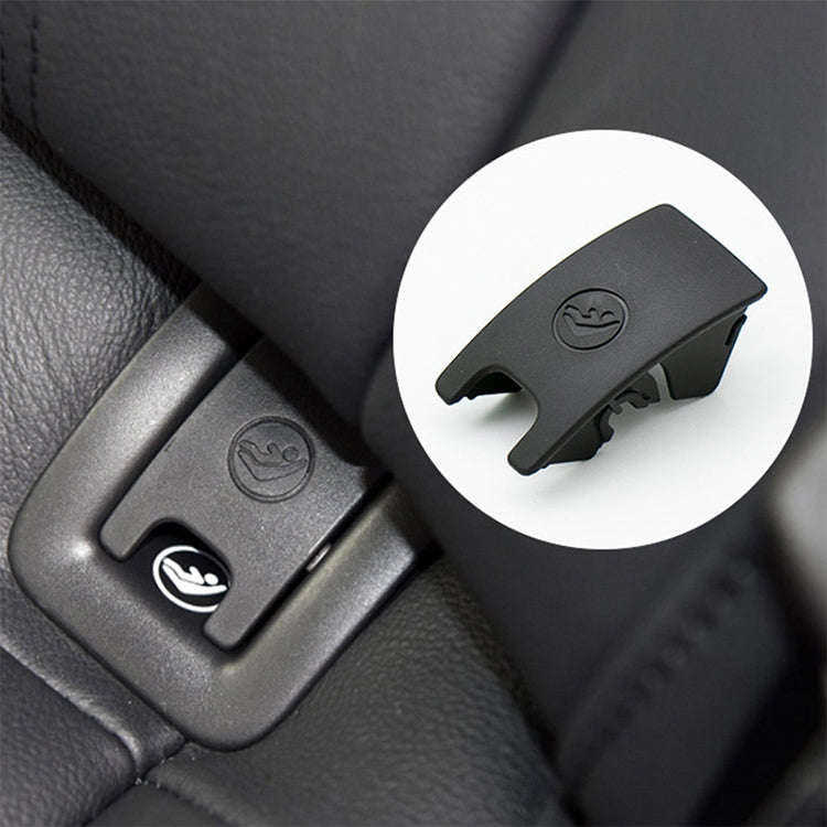 Car Rear Children Seat Isofix Cover for Audi A6 2013-2018 (Black)