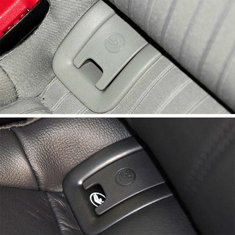 Car Rear Children Seat Isofix Cover for Audi A6 2013-2018 (Black)