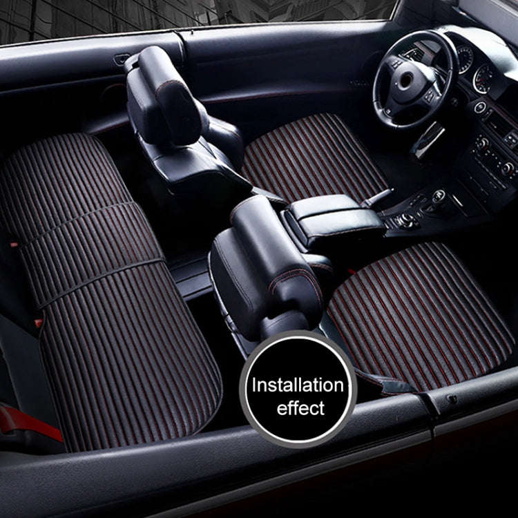 3 in 1 Car Seat Cushion Free Binding All Inclusive Seat Mat Set (Black)