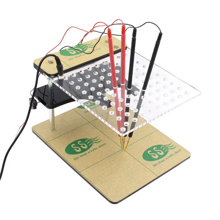 Car LED BDM Frame Holder BDM ECU Brush Test Stand with 4 Probe Pens, US Plug