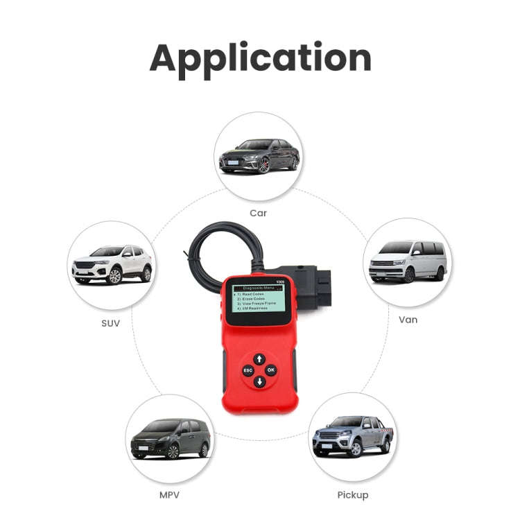 V309 Car Portable OBD2 Scanner Car Diagnostic Tool OBD 2 Automotive Scanner OBD Code Reader