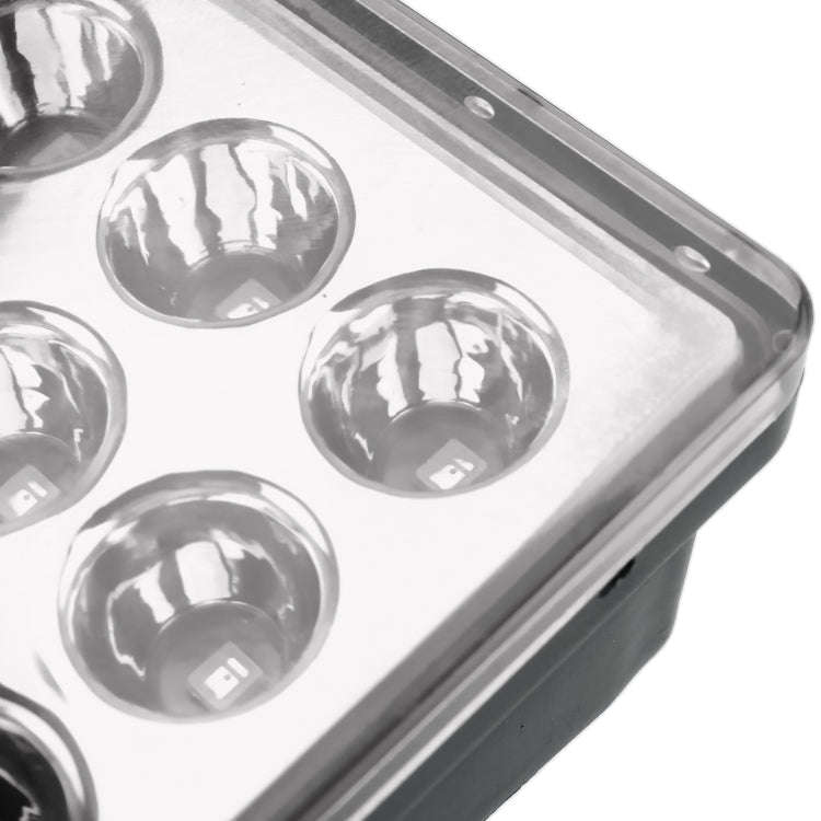 DC12V 1W Car Square Highlight Brake Lights Reversing Light with 15LEDs SMD-3528 (Transparent)