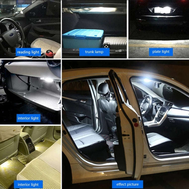 2pcs 31mm DC12-24V / 1W / 6000K / 60LM 12LEDs SMD Car Reading Lamp Dome Light