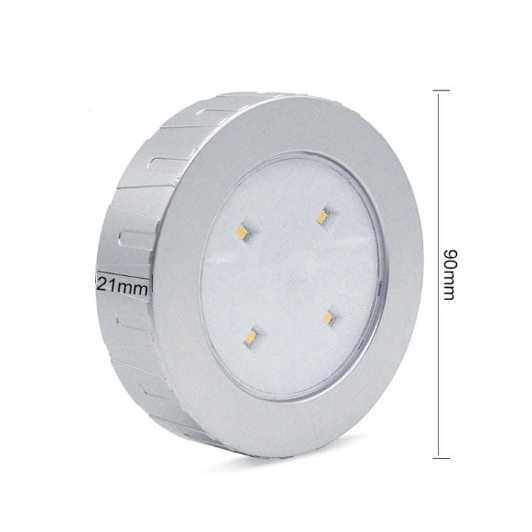 R-1633 4.5V / 0.3W 4LEDs Car Indoor Dome Light LED Touch Night Light (Gold)