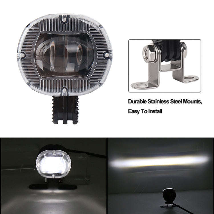 DC10-80V 10W IP67 900LM Car LED Forklift Warning Lights / Width Lights (White Light)