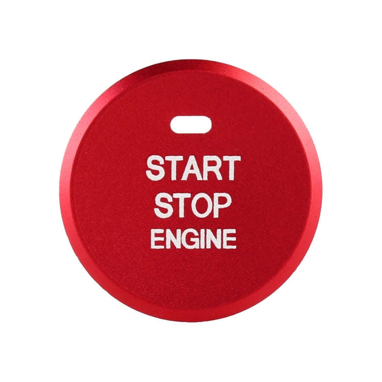 Car Engine Start Key Push Button Inner Ring Trim Sticker Decoration for Mazda Axela CX-30 2020 (Red)