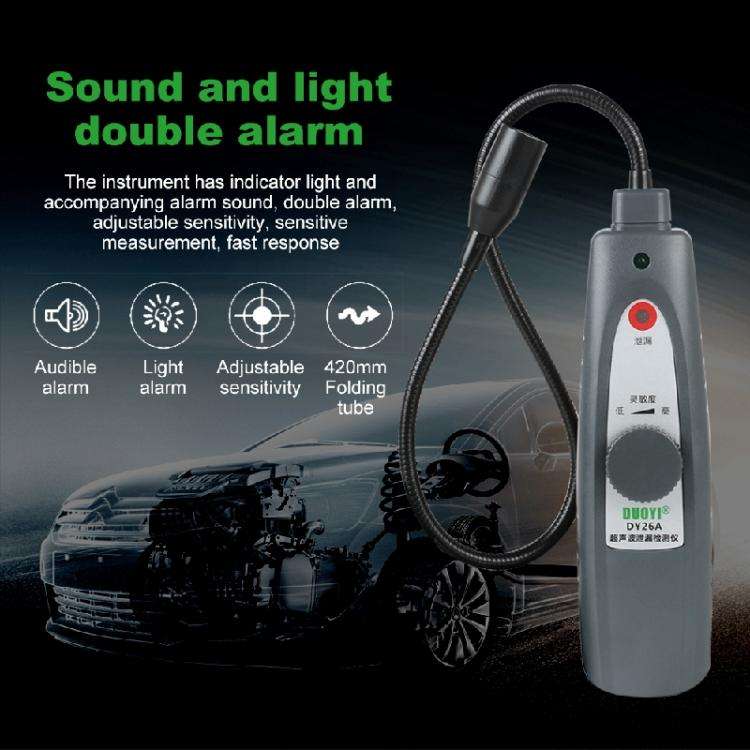 DUOYI DY26A Car Ultrasonic Leak Location Determine Meter (No Transmitter Included)