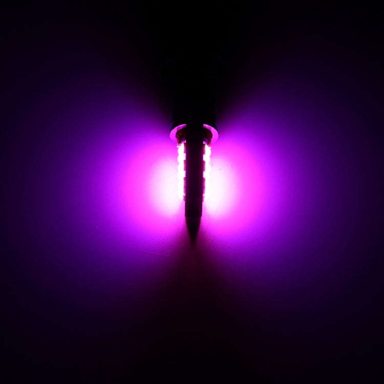 4 PCS T10 DC12V / 4W Car Clearance Light 12LEDs SMD-3030 Lamp Beads (Pink Light)