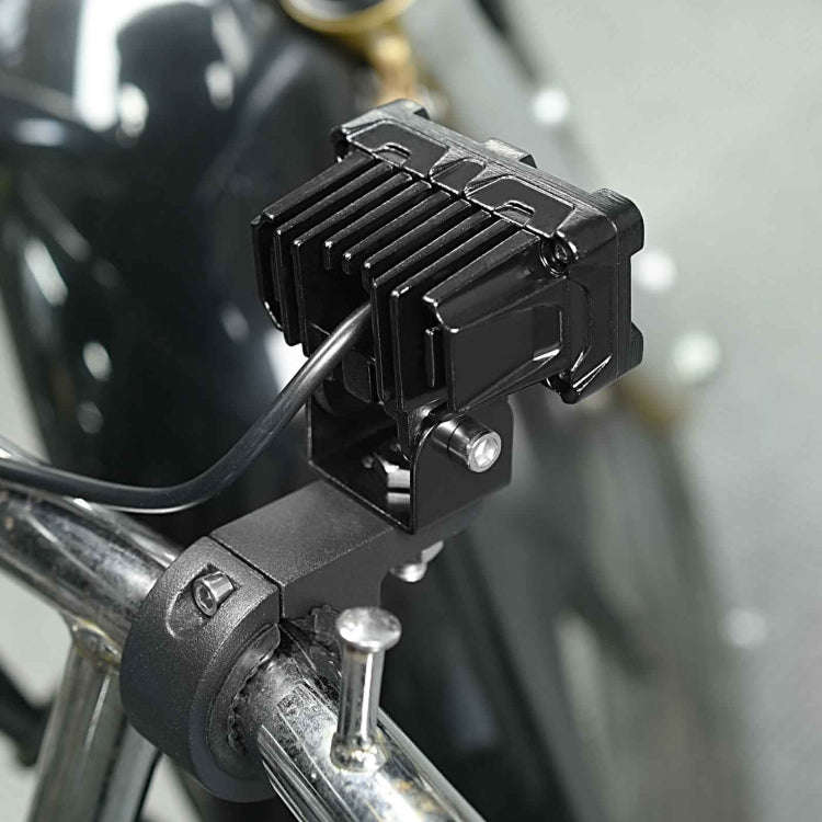 ZH-1583A1 External Waterproof Double Lamp Bead LED Headlight Square Dragon Button Type